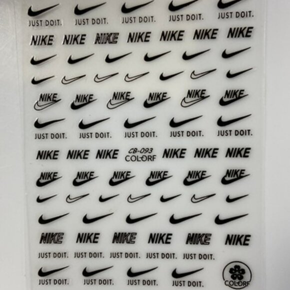 NIKE BLACK Nail Decals NWT - Picture 3 of 6